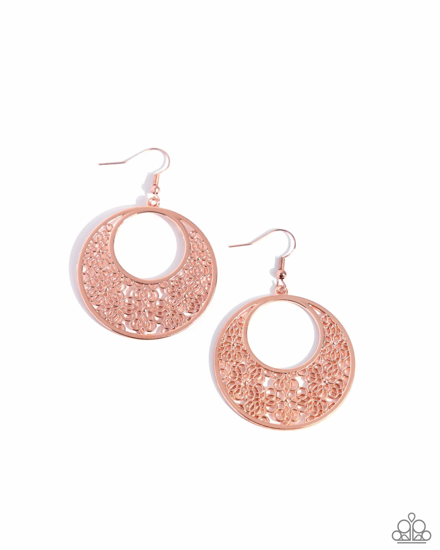 Mandala Paradise - copper - Paparazzi earrings