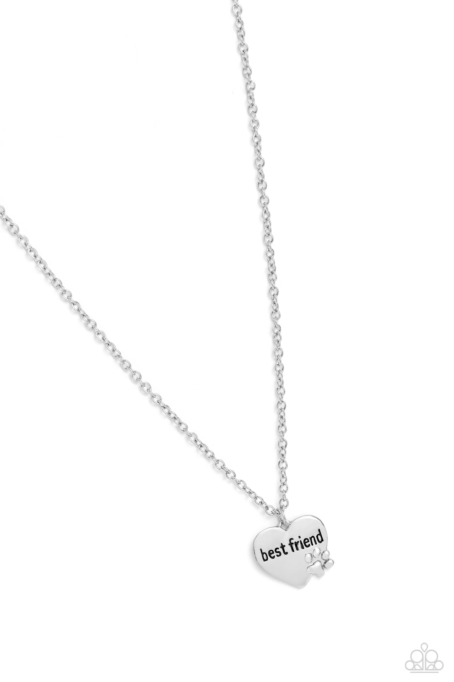 Mans Best Friend - silver - Paparazzi necklace