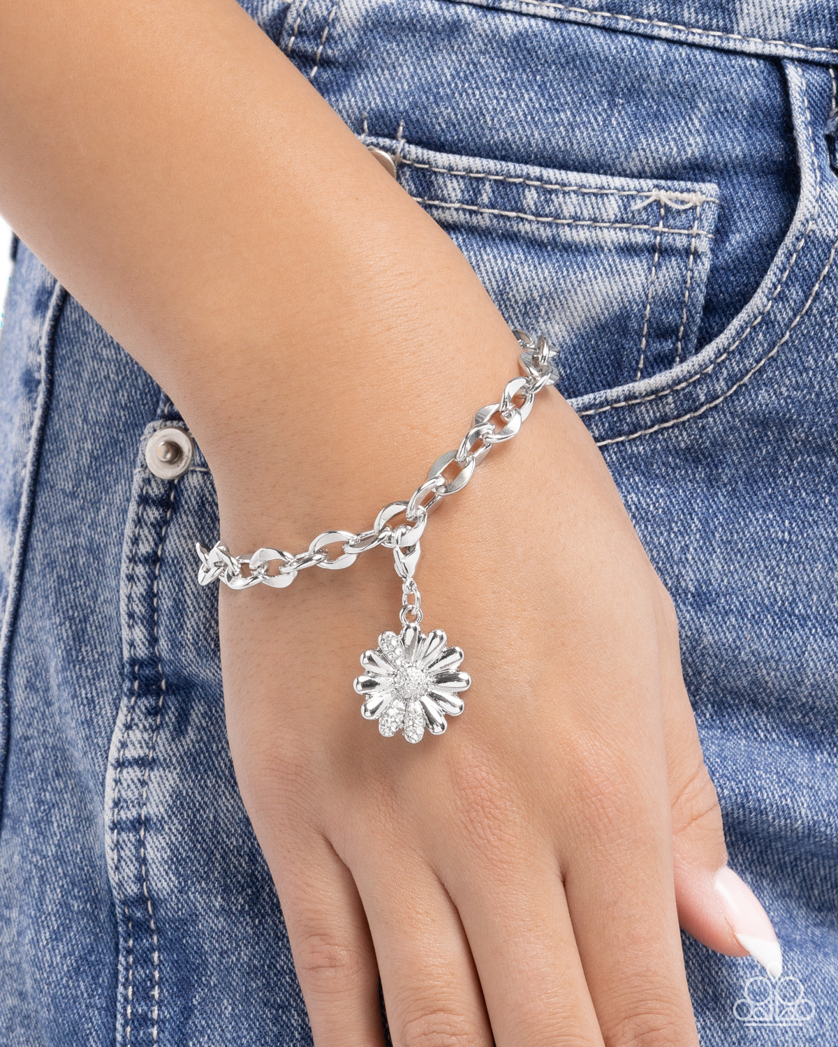 Matriarch Moment - white - Paparazzi charm bracelet