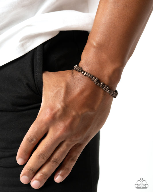 Matte Makeover - brown - Paparazzi MENS bracelet