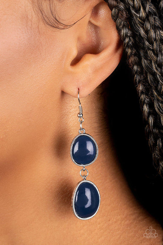 Mediterranean Myth - blue - Paparazzi earrings