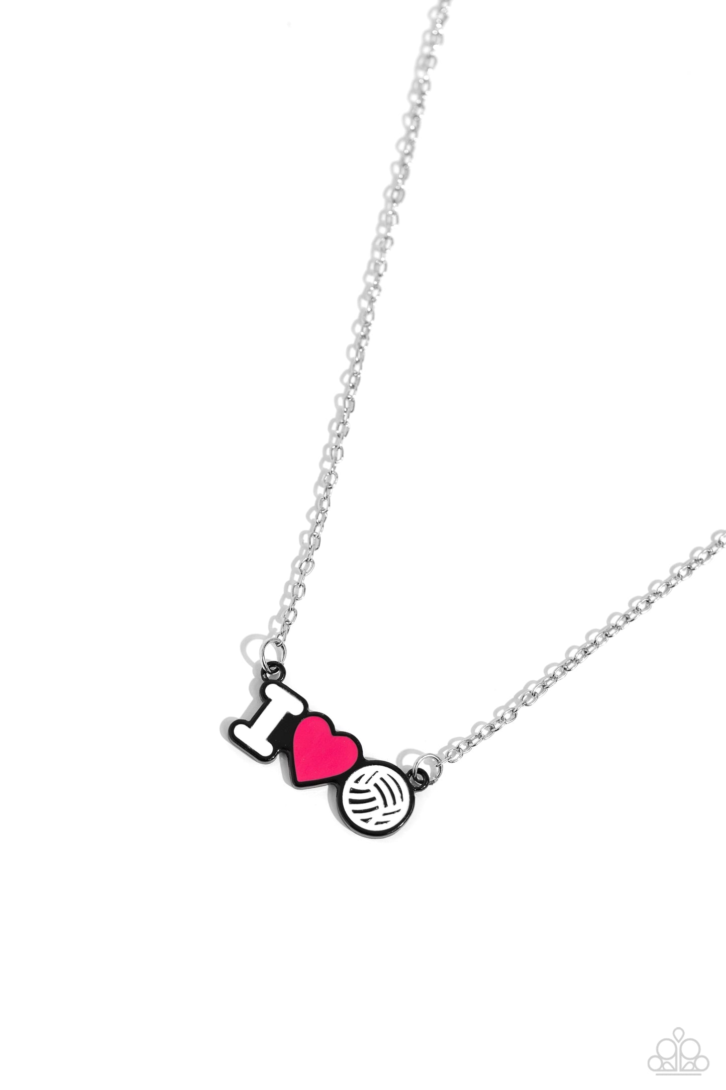 Meet Me at the Net - pink - Paparazzi necklace