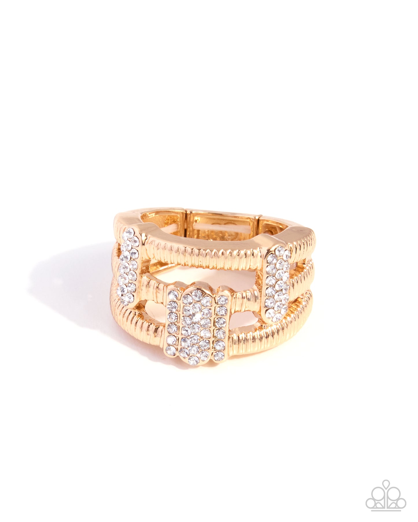 Melodic Merge - gold - Paparazzi ring