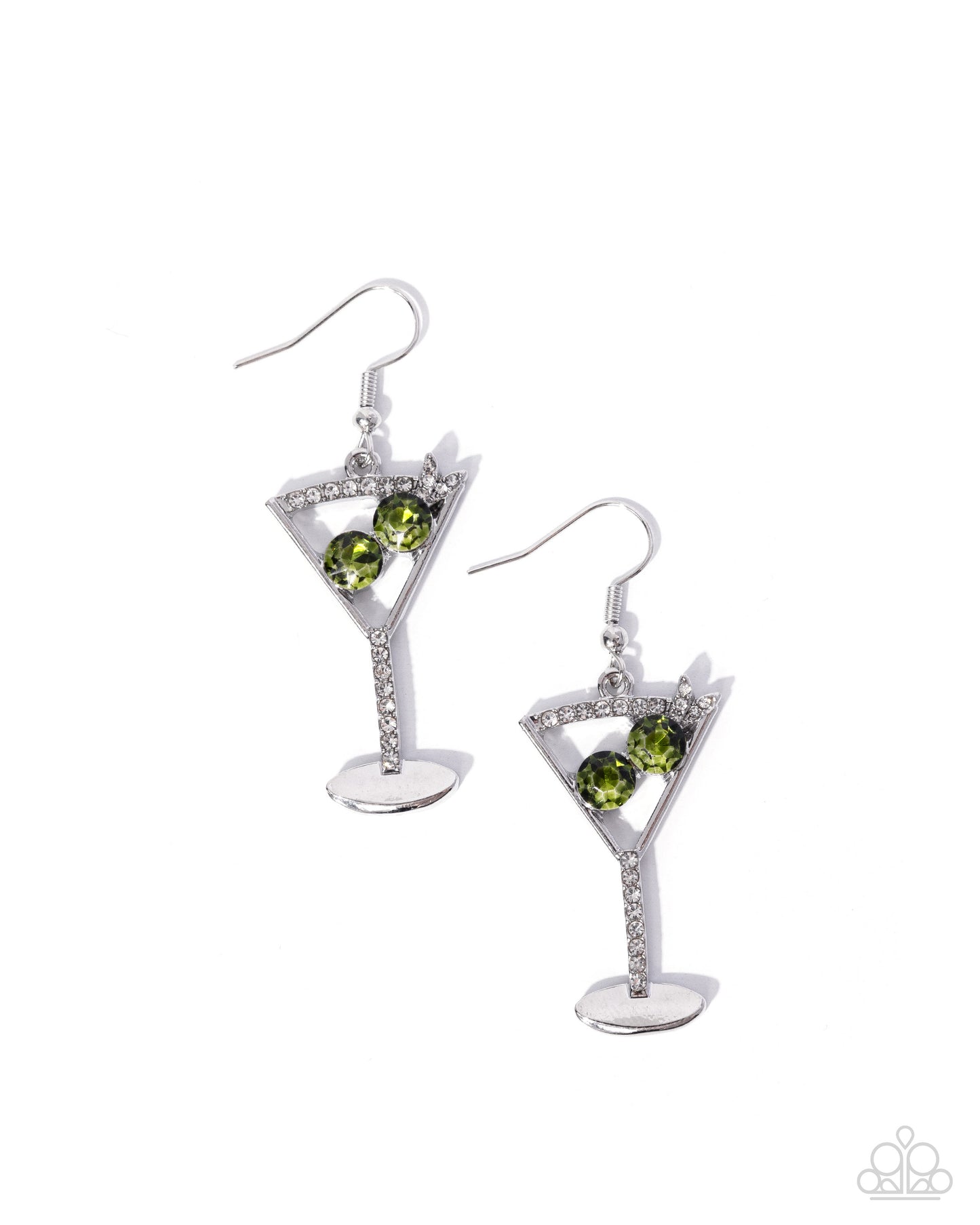Memorable Martini - green - Paparazzi earrings