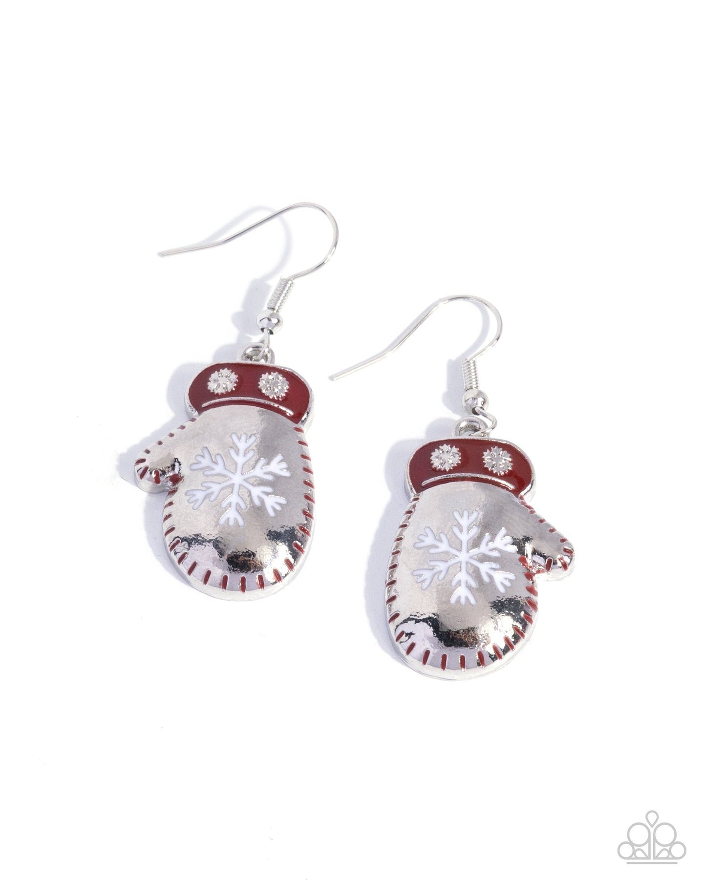 Memorable Mittens - red - Paparazzi earrings