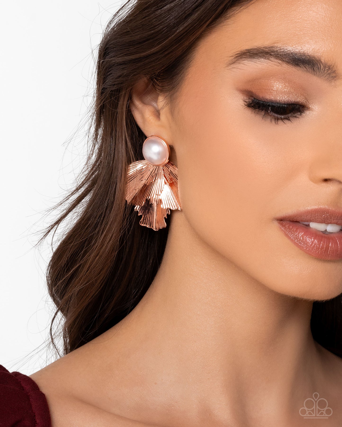 Mermaid Memorate - copper - Paparazzi earrings