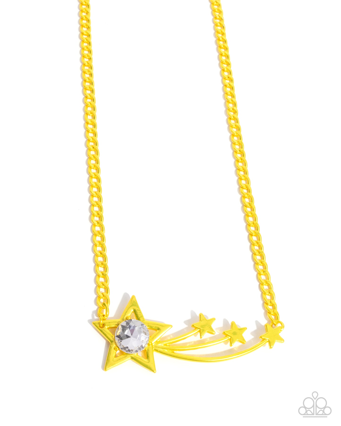 Meteor Moment - yellow - Paparazzi necklace