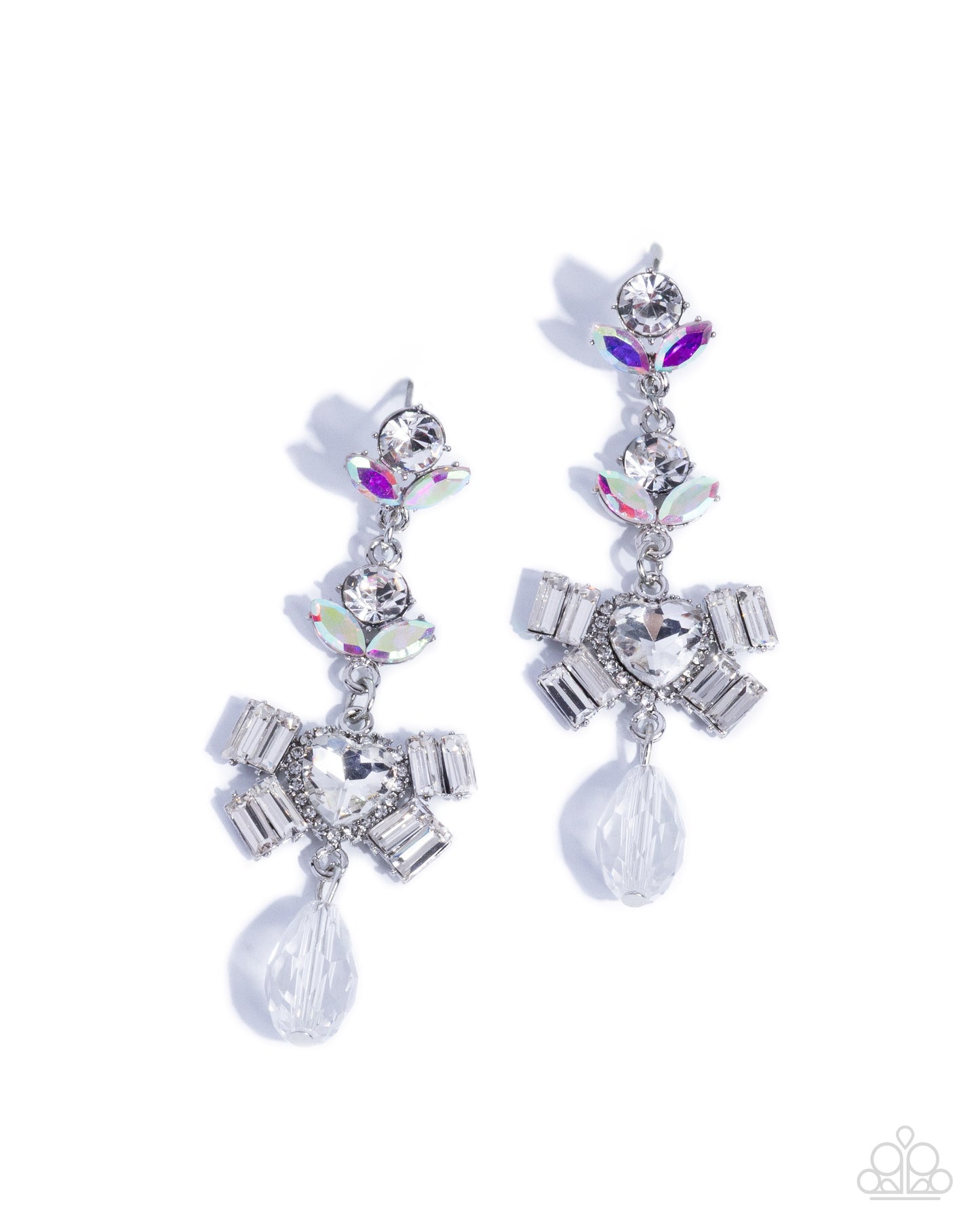 Millennial Malibu - white - Paparazzi earrings
