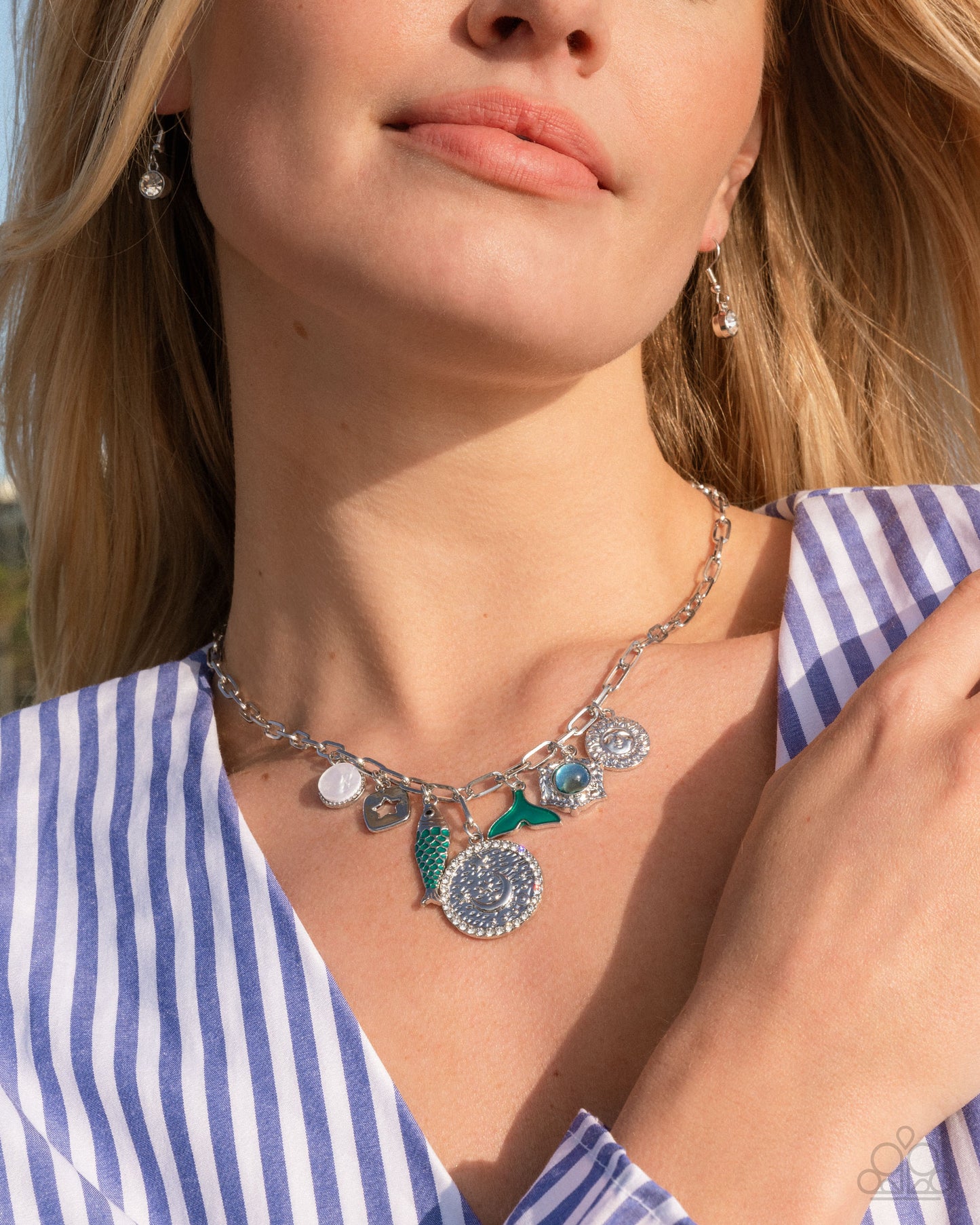 Mismatched Mystery - green - Paparazzi necklace