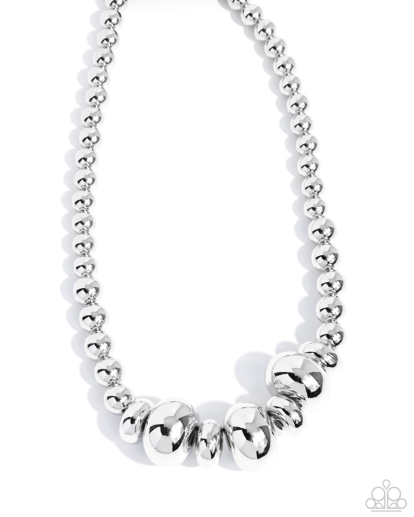 Model Maverick - silver - Paparazzi necklace