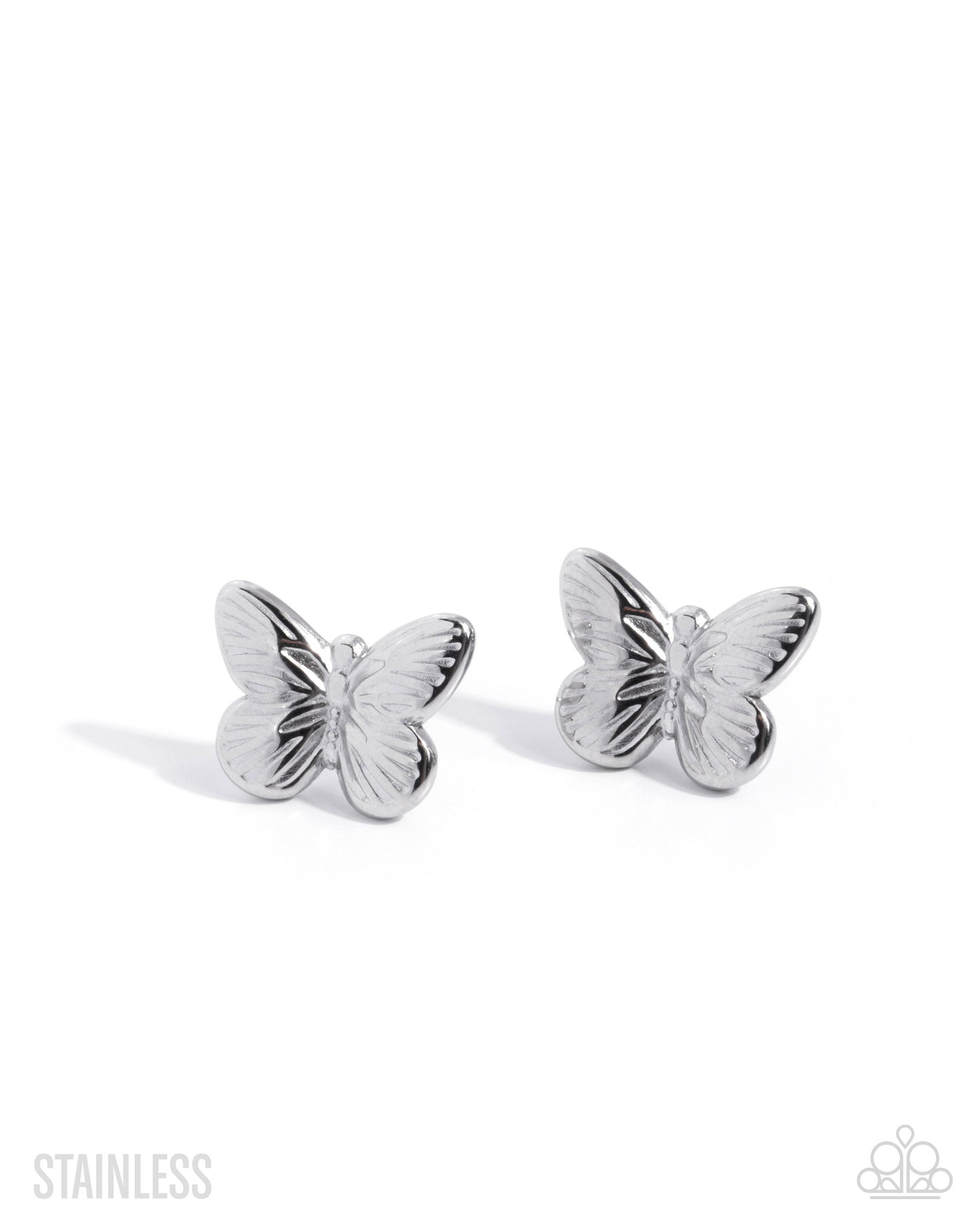 Monarch Moment - silver - Paparazzi earrings