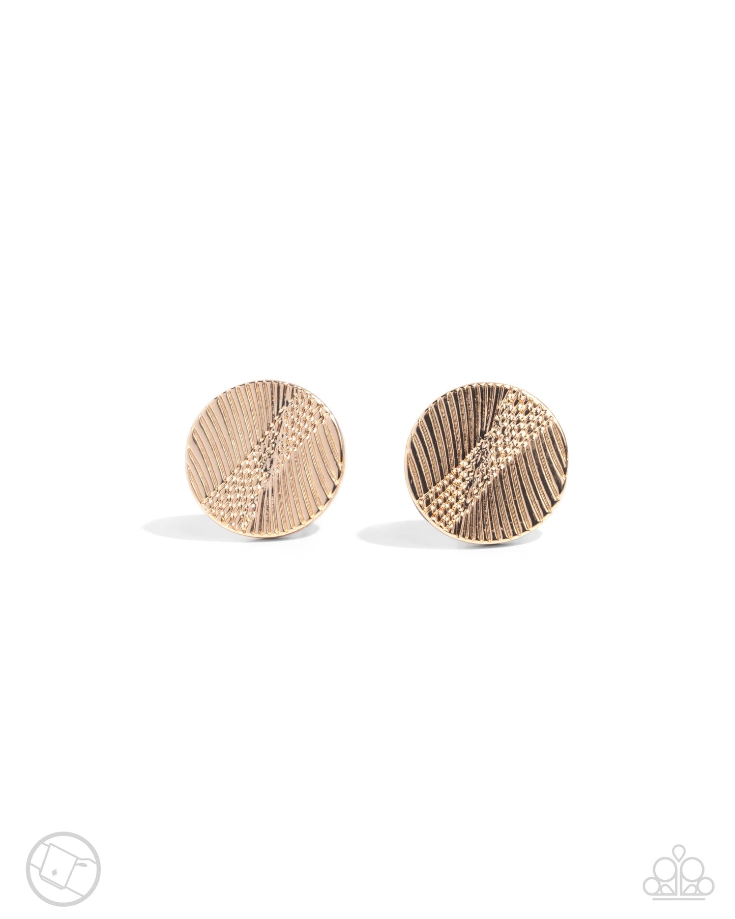 Monochromatic Modern - gold - Paparazzi MENS cufflinks