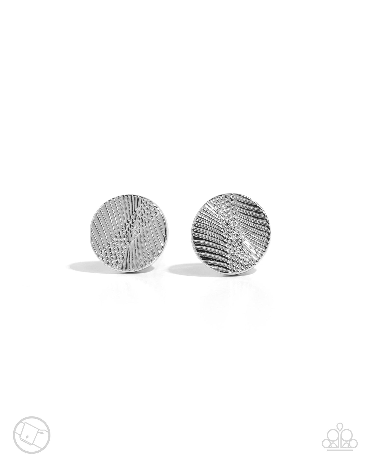 Monochromatic Modern - silver - Paparazzi MENS cufflinks