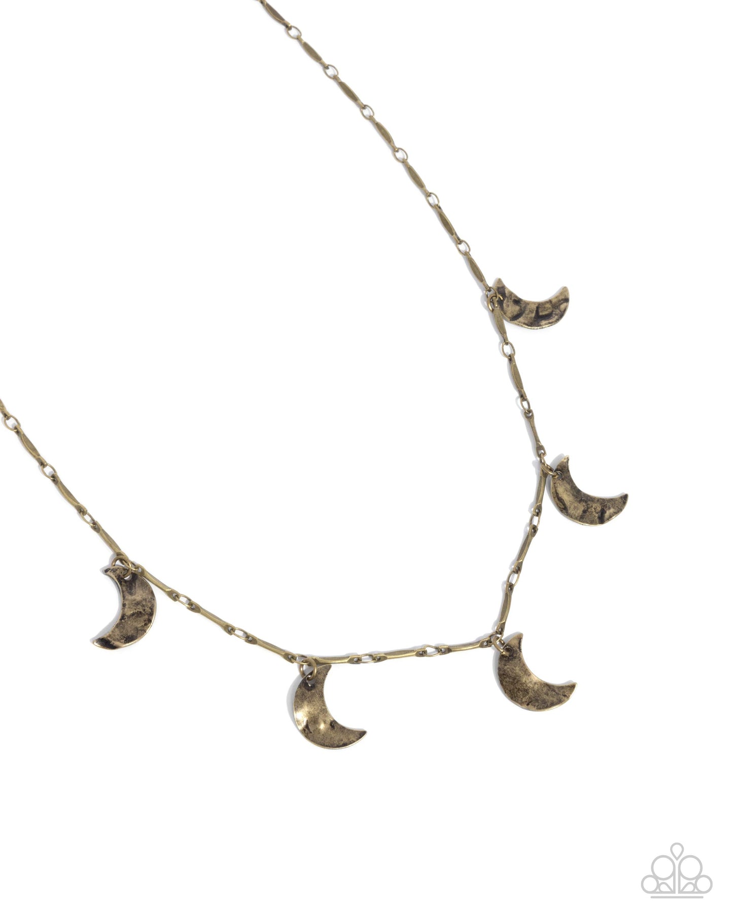 Moon Movement - brass - Paparazzi necklace