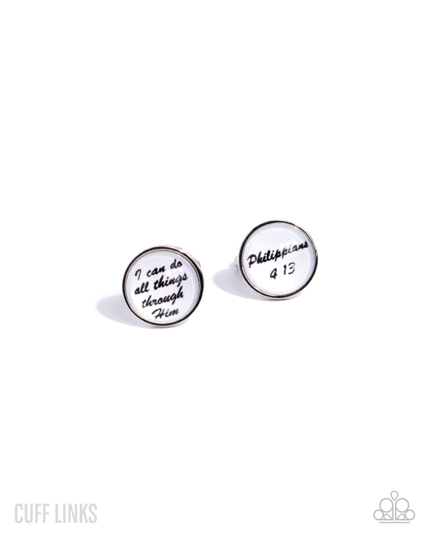 Motivated by Grace - white - Paparazzi MENS cufflinks
