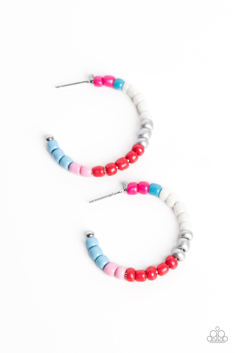 Multicolored Mambo - pink (multi) - Paparazzi earrings