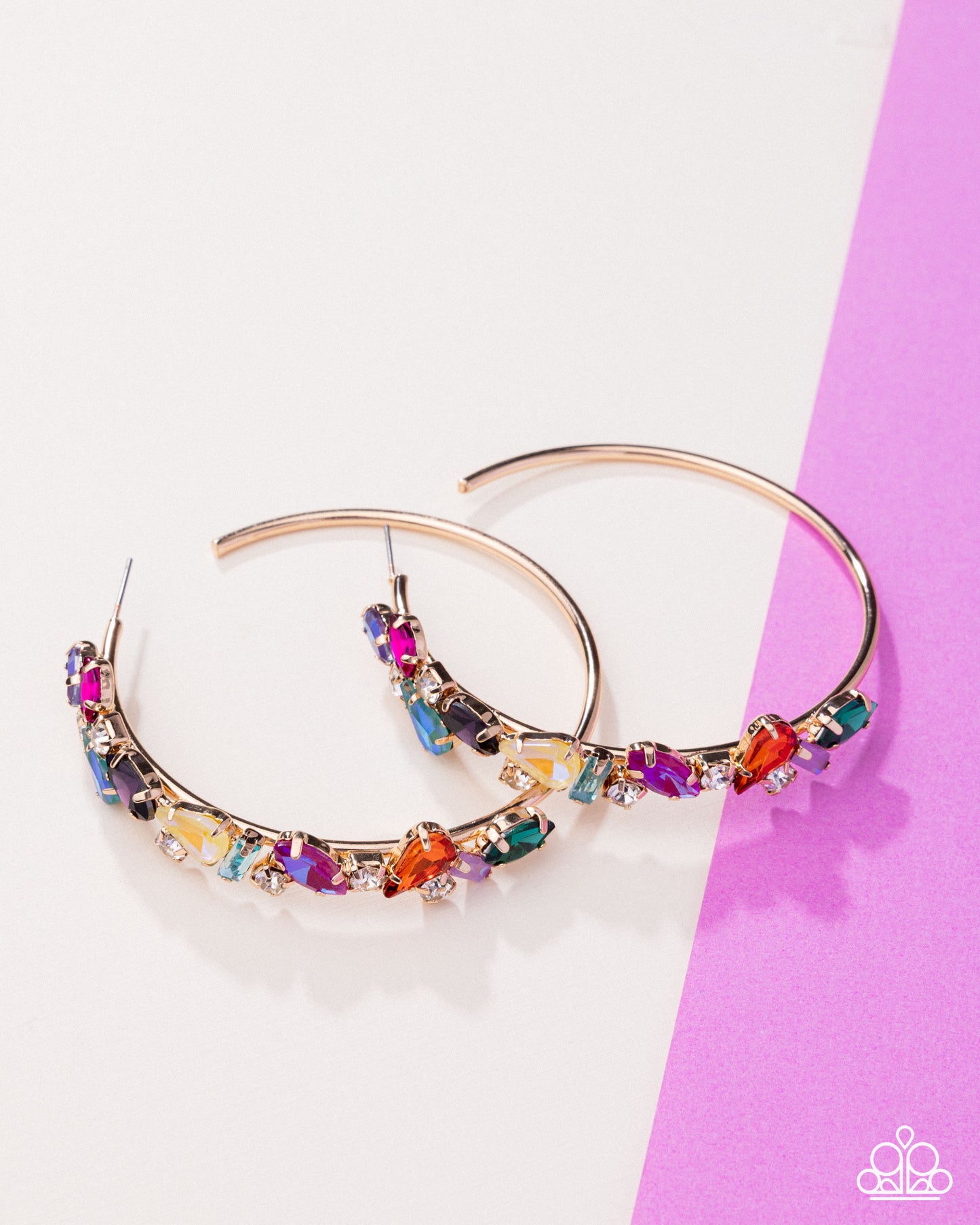 Multicolored Memory - multi - Paparazzi earrings