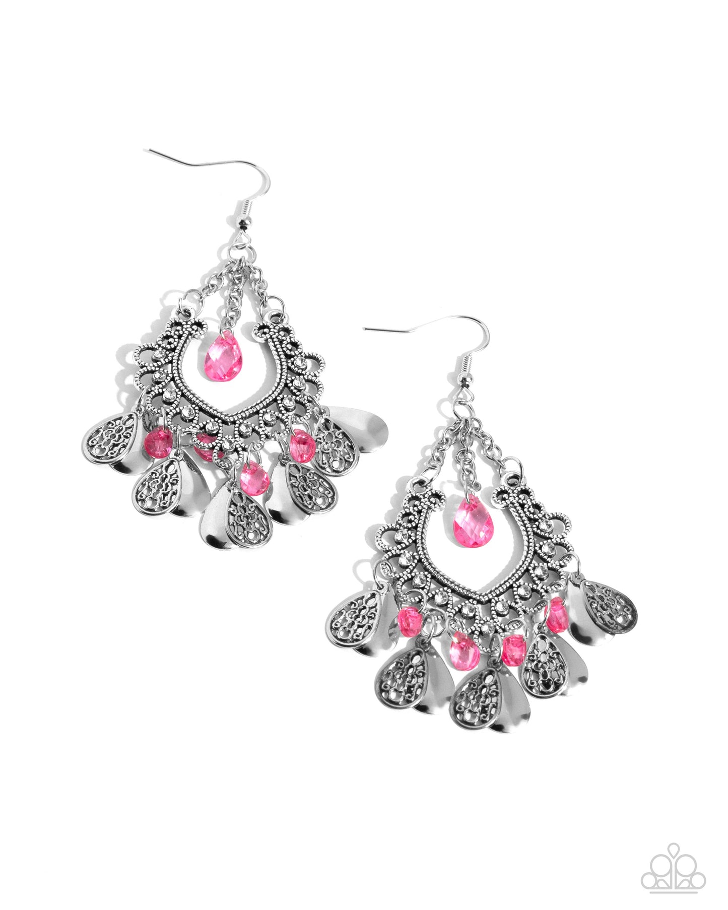 Musical Gardens - pink - Paparazzi earrings