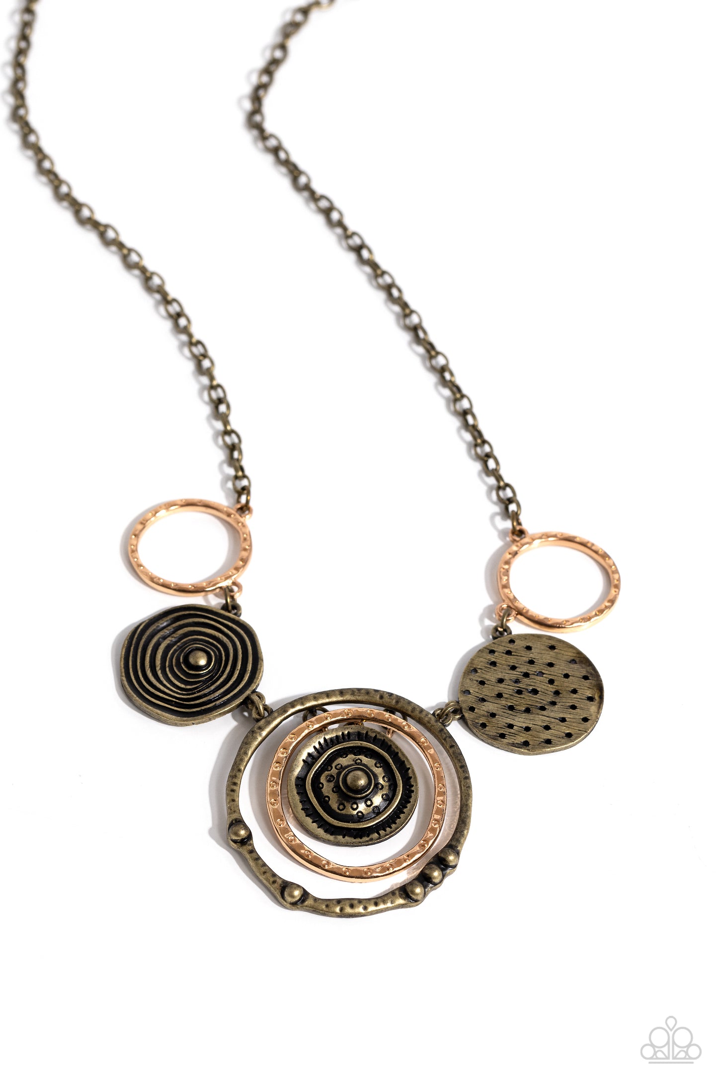 Mysterious Masterpiece - brass - Paparazzi necklace