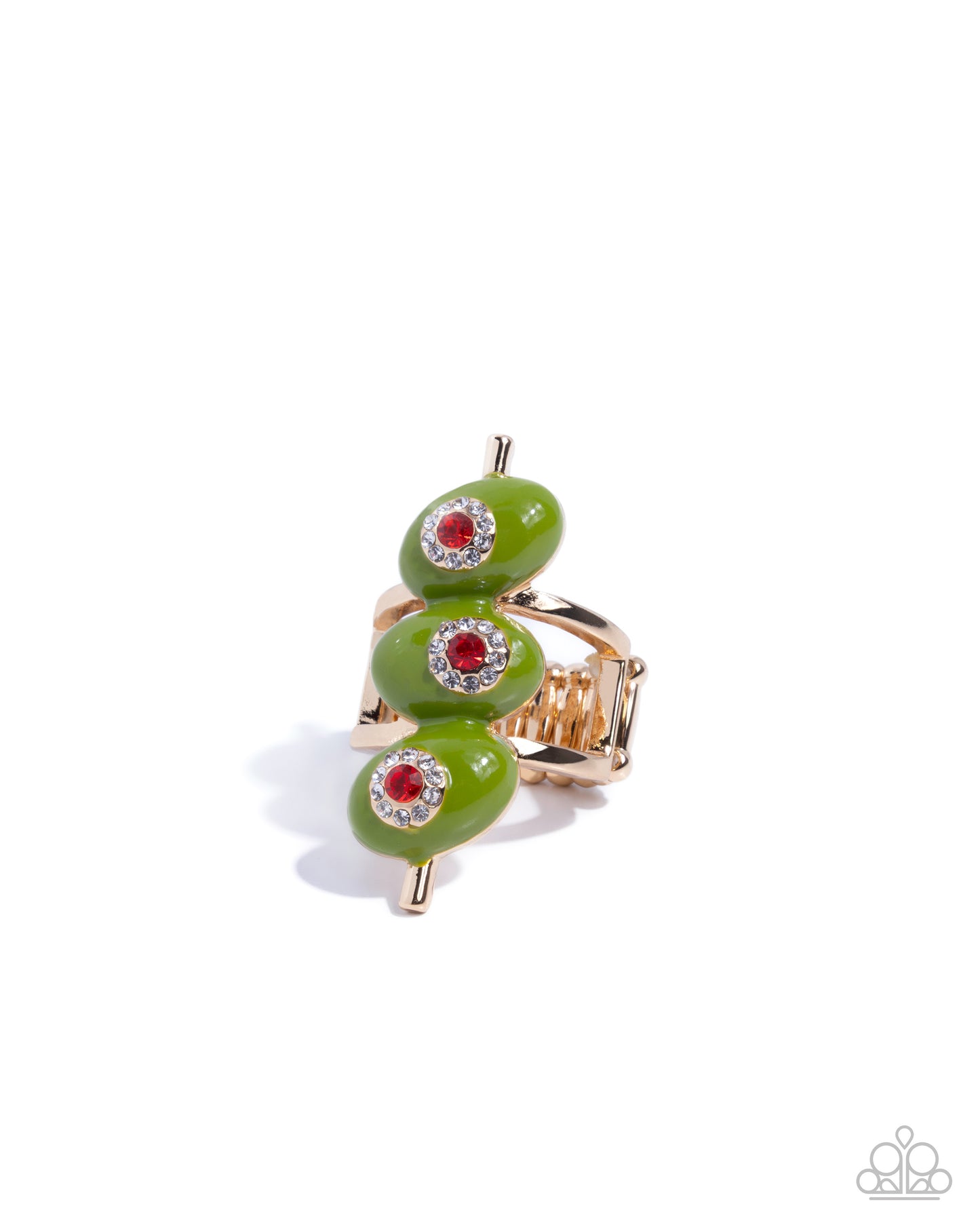 Mystical Martini - green - Paparazzi ring