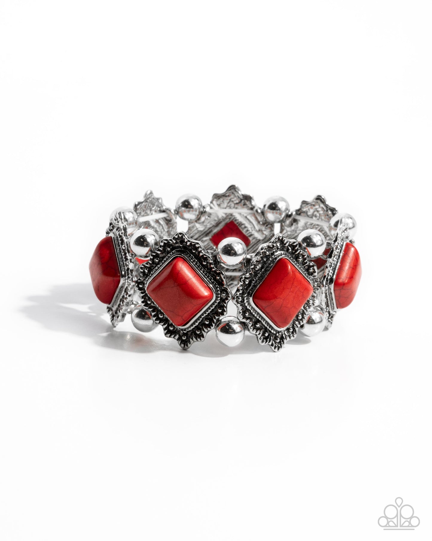 Noble Nature - red - Paparazzi bracelet