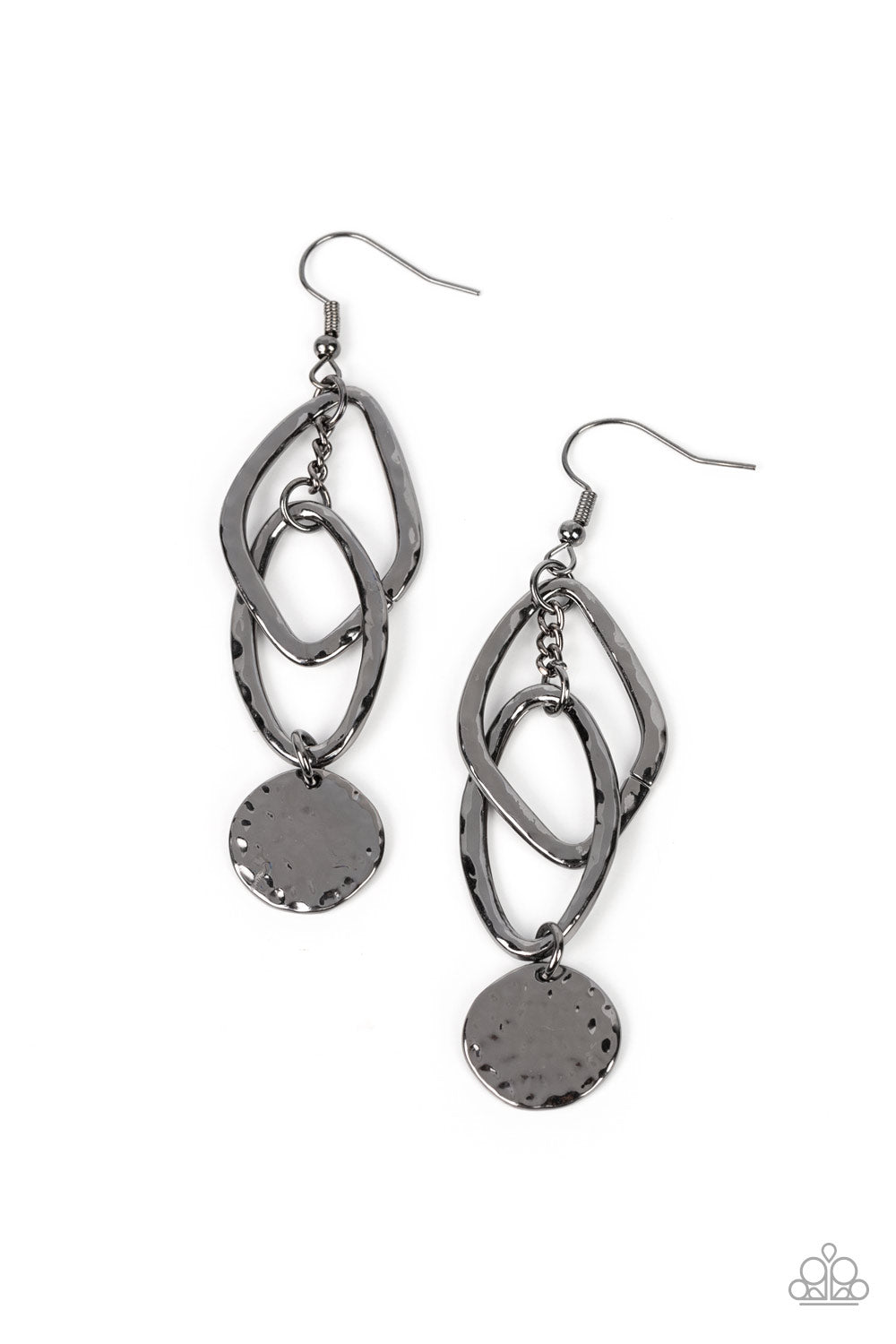 Nothing but CHIME - black - Paparazzi earrings