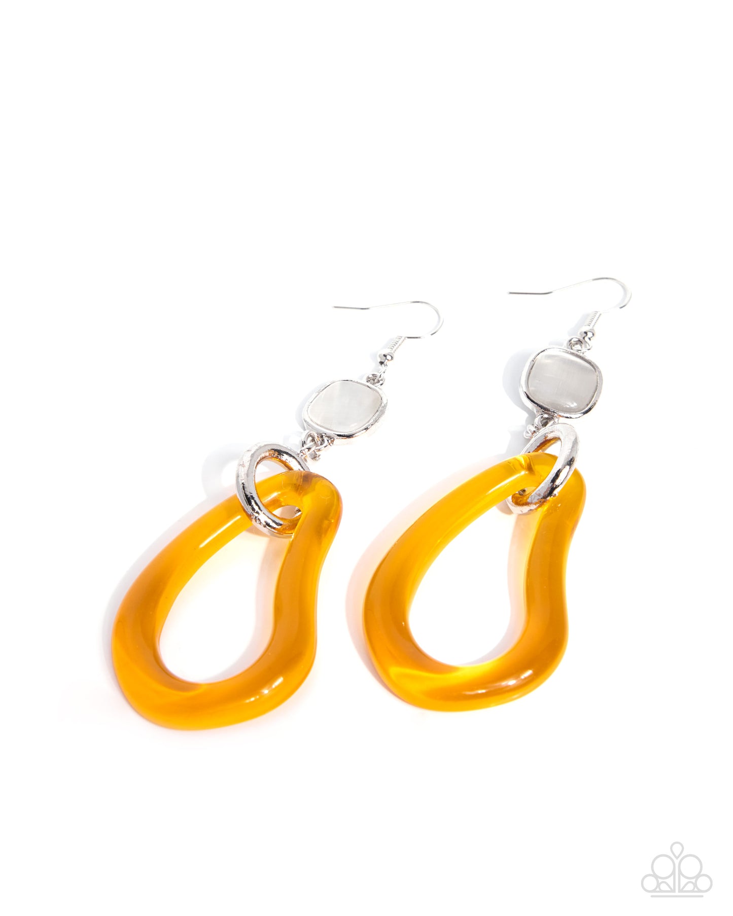 Noticeable Detail - yellow - Paparazzi earrings