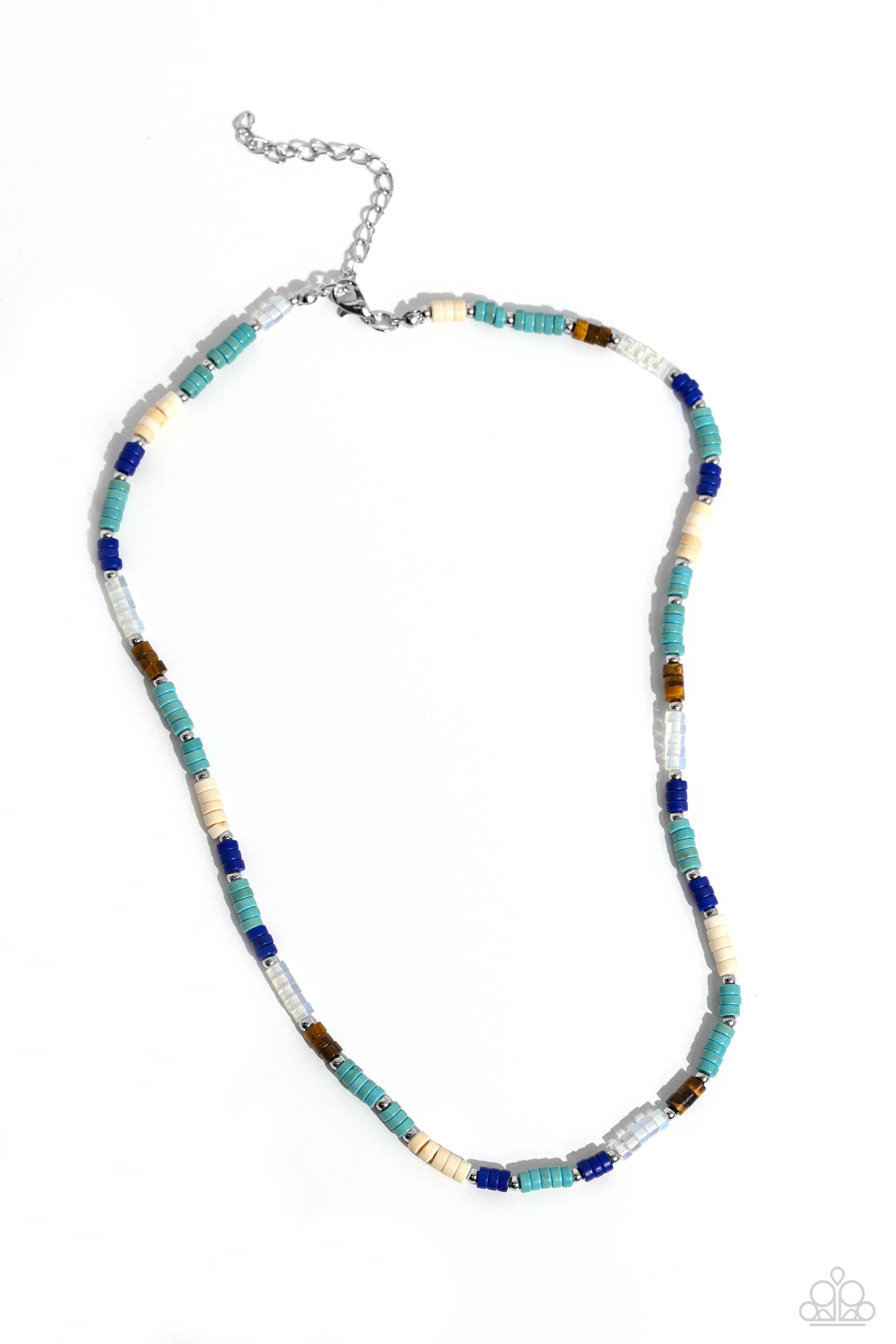 Oasis Outline - blue - Paparazzi necklace