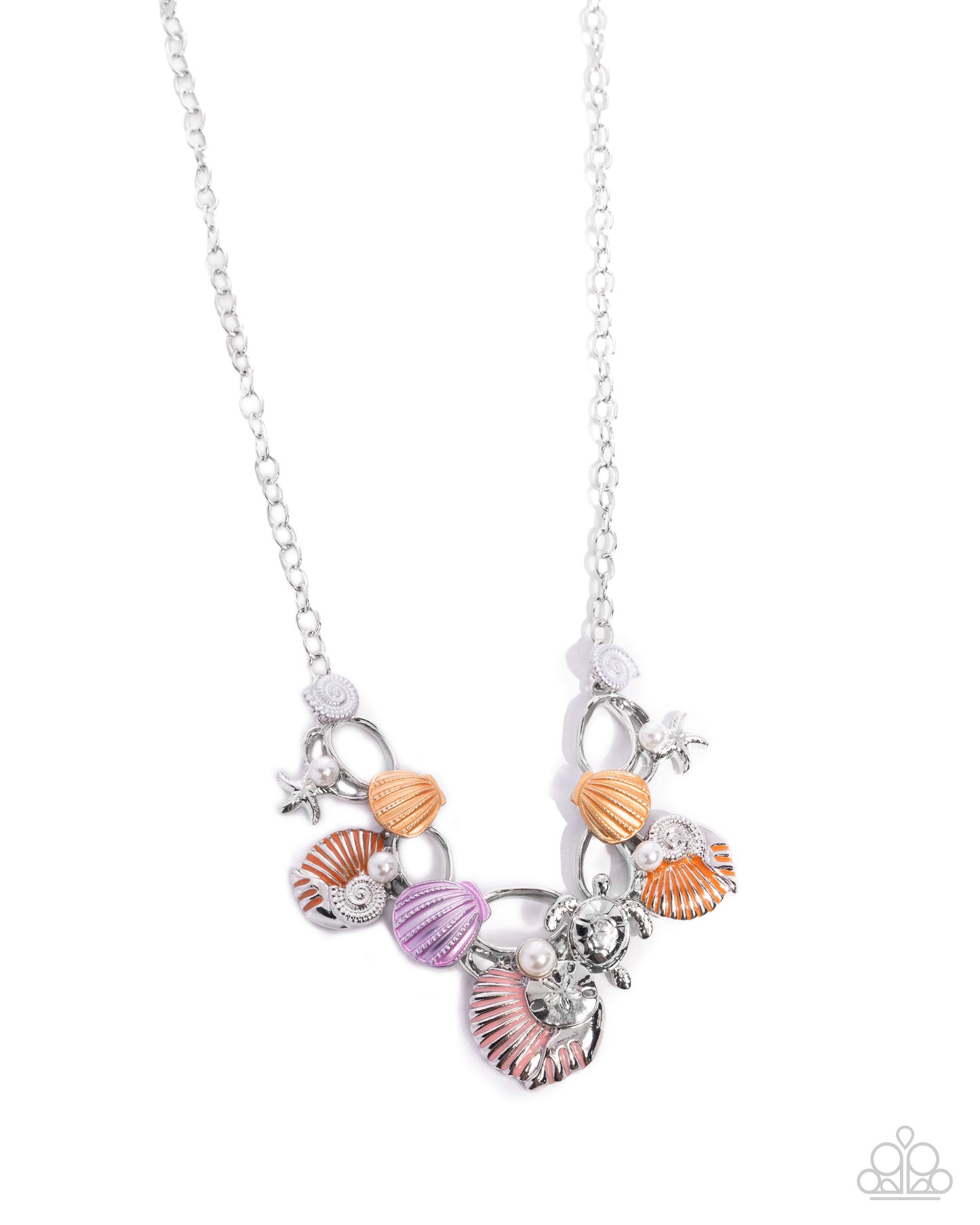 Oceanic Octave - orange - Paparazzi necklace
