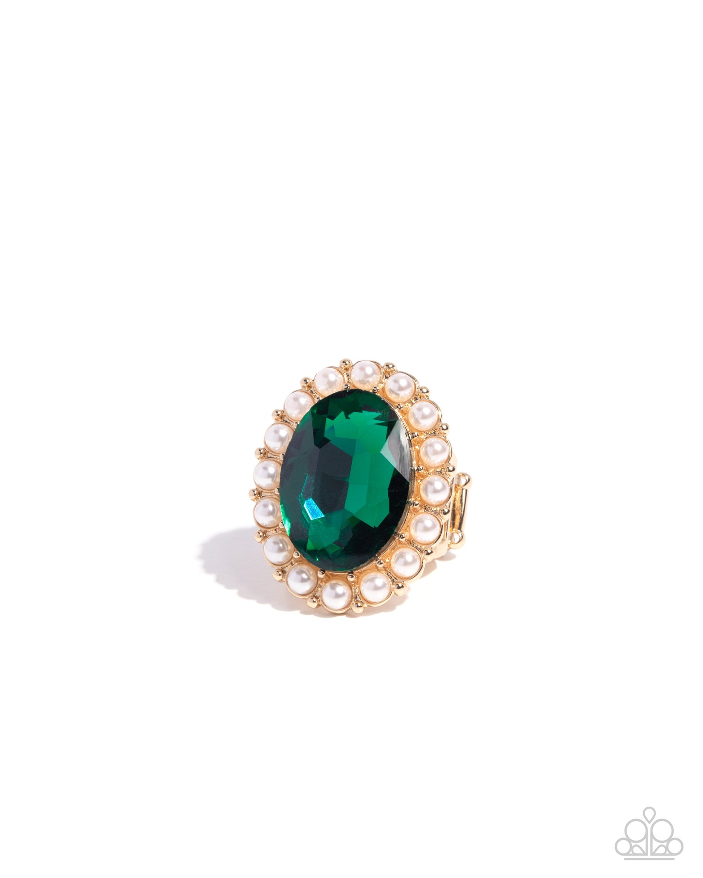 Officially Optimistic - green - Paparazzi ring