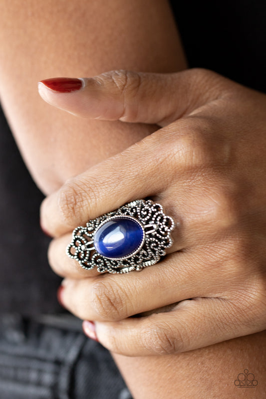 Once Upon a Meadow - blue - Paparazzi ring