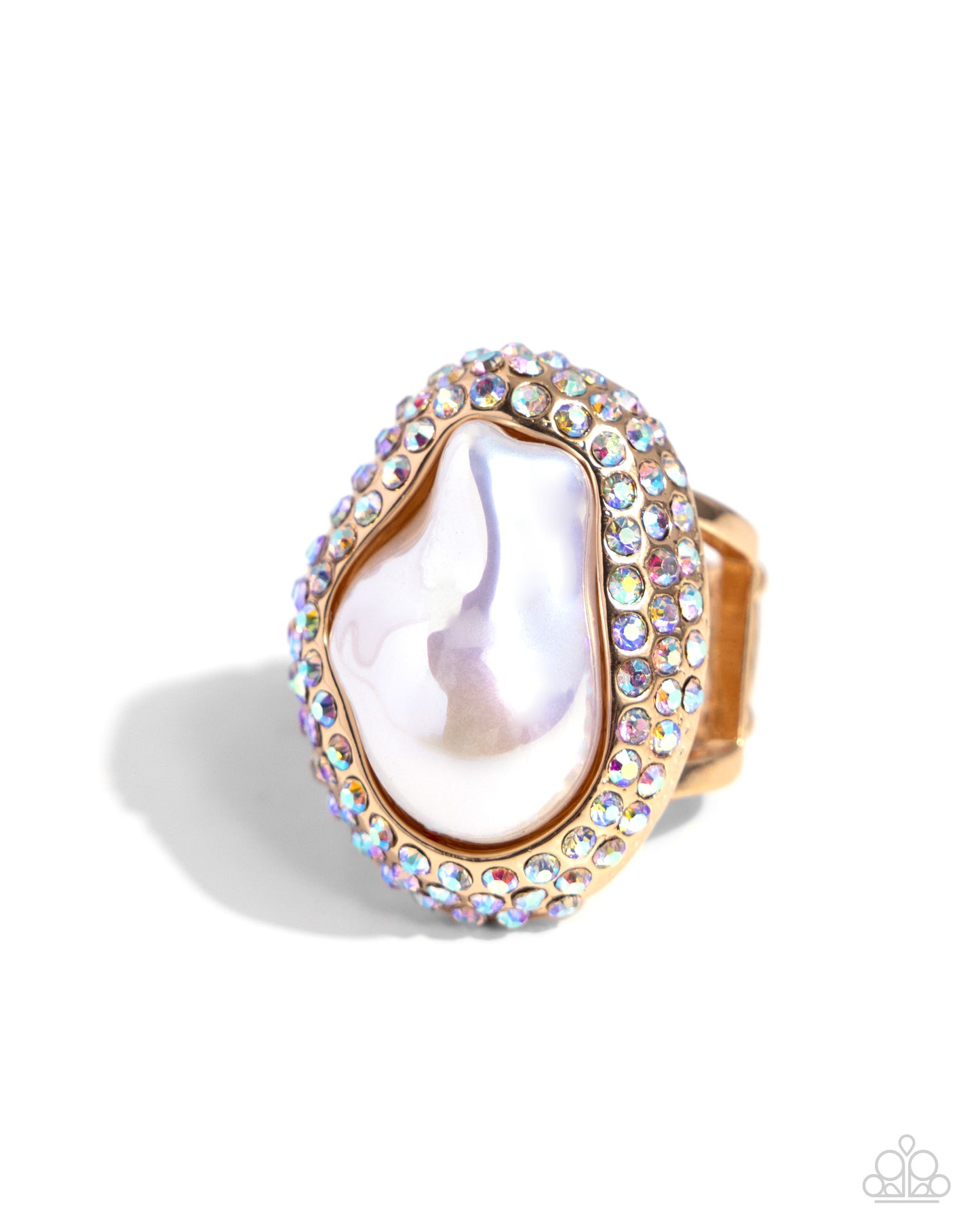 Opulent Ocean - gold - Paparazzi ring