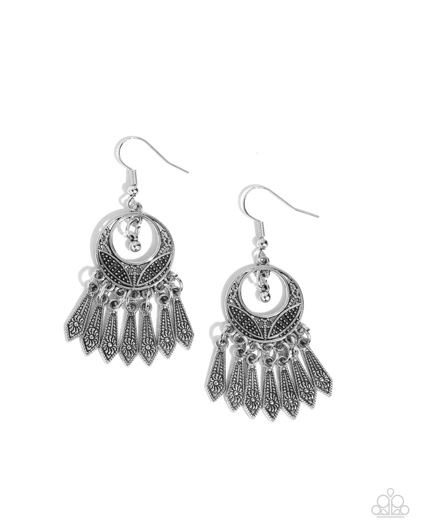 PRAIRIE For Me - silver - Paparazzi earrings