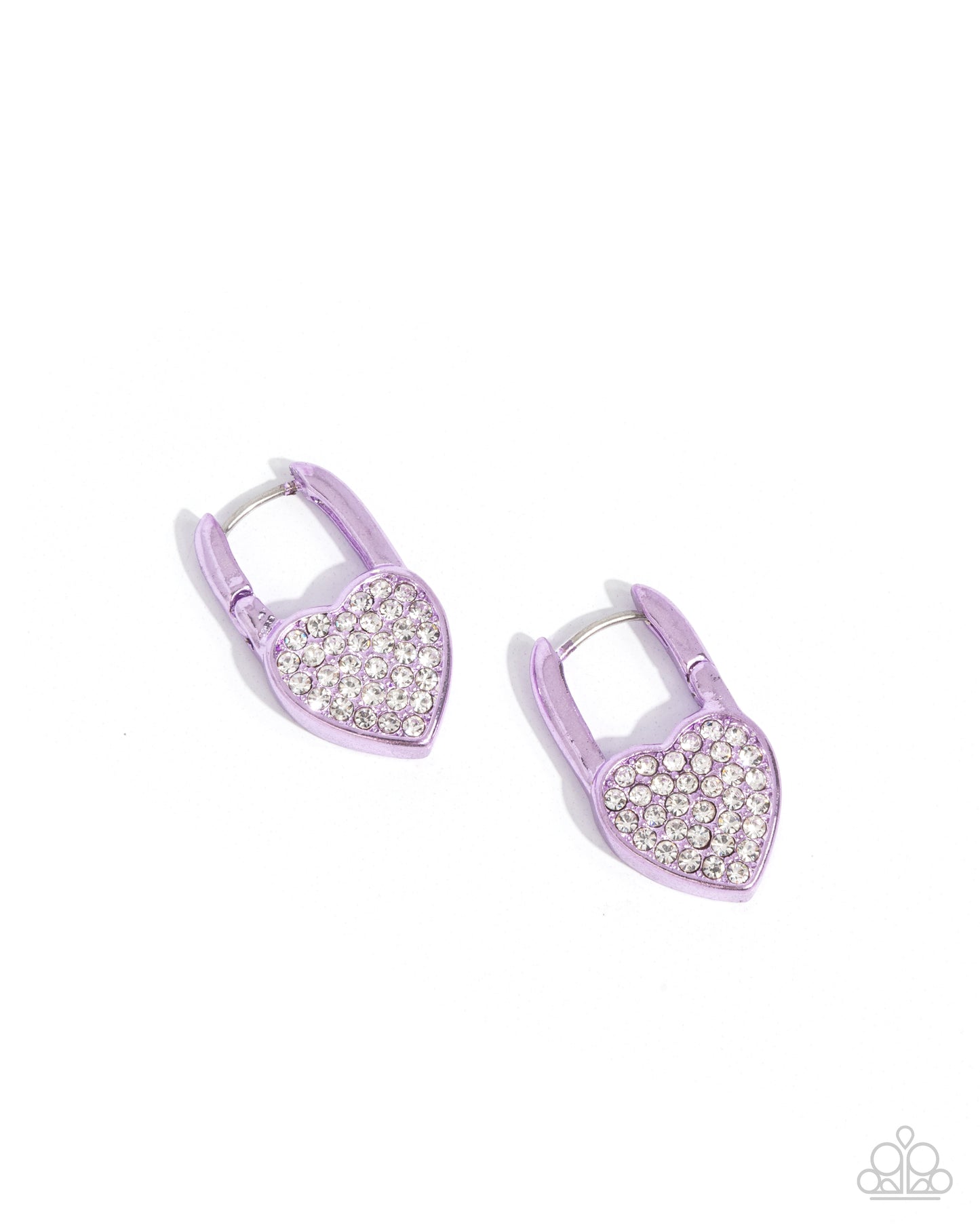 Padlocked Promise - purple - Paparazzi earrings