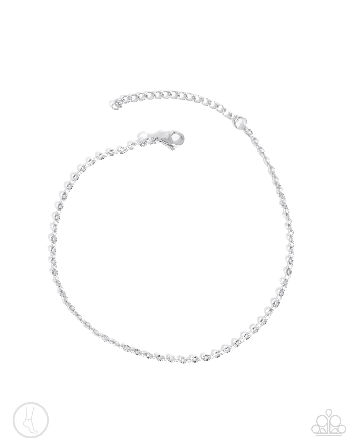 Pampered Pondering - silver - Paparazzi anklet