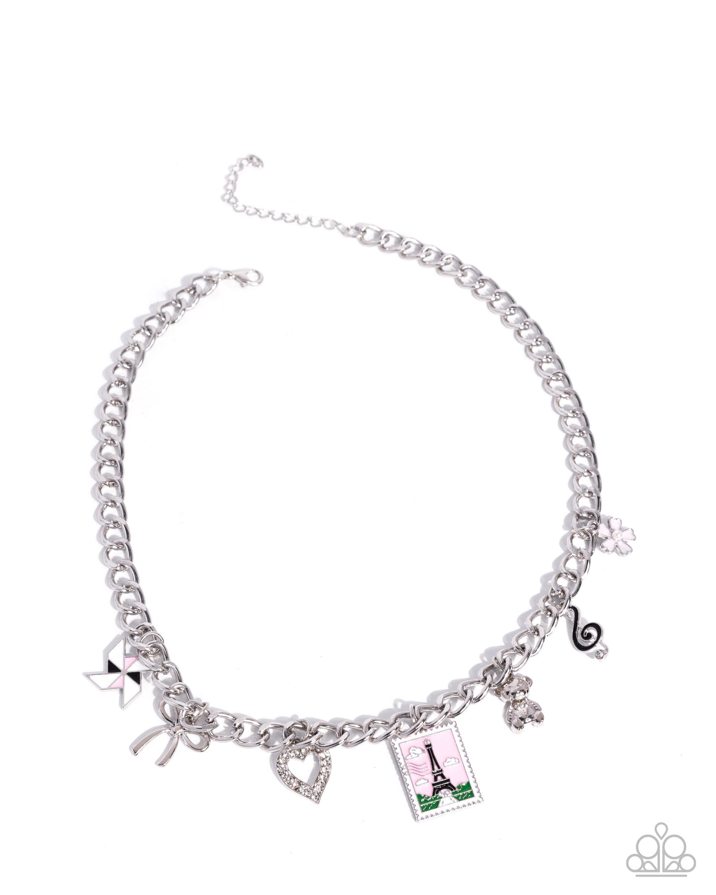 Parisian Pedestal - pink - Paparazzi necklace