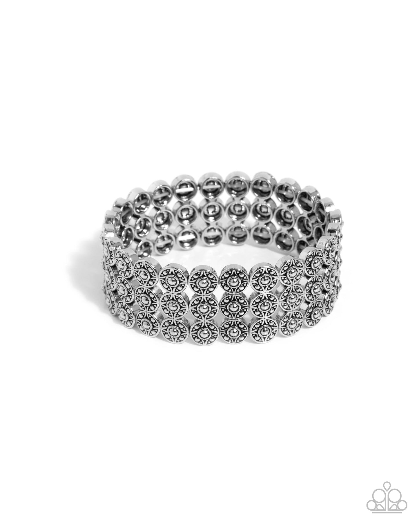 Passionate Pattern - silver - Paparazzi bracelet