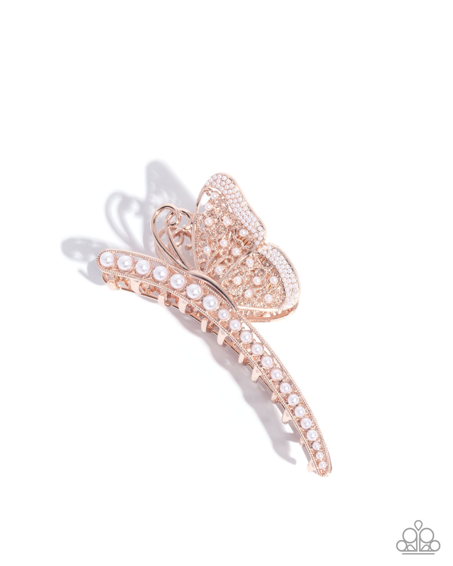 Pastoral Pearls - gold - Paparazzi hair clip