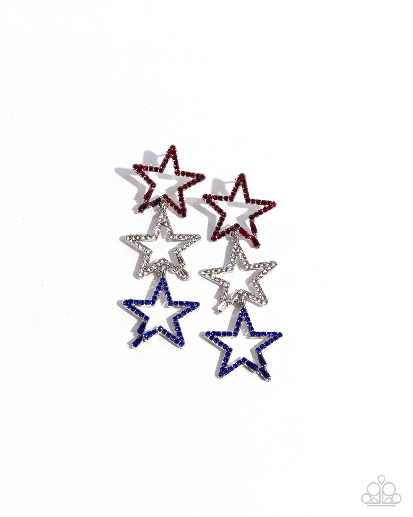 Patriotic Pageantry - multi - Paparazzi earrings