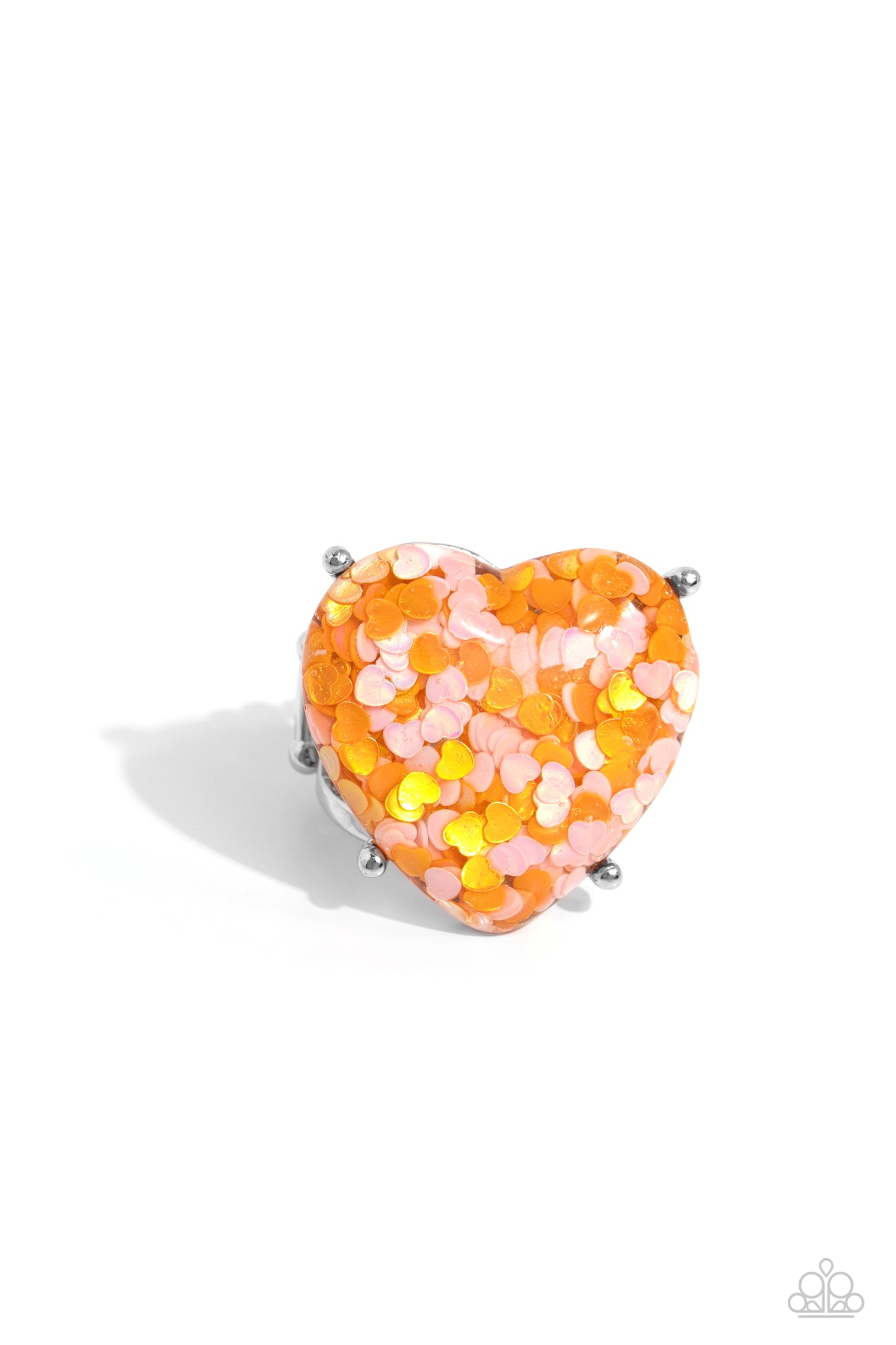 Patterned Promenade - orange - Paparazzi ring