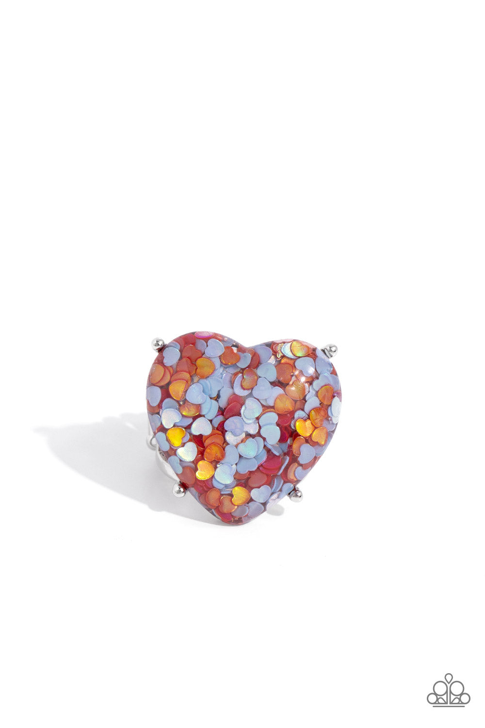 Patterned Promenade - red - Paparazzi ring