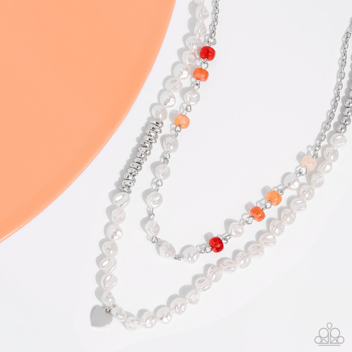 Pearl Pact - orange - Paparazzi necklace