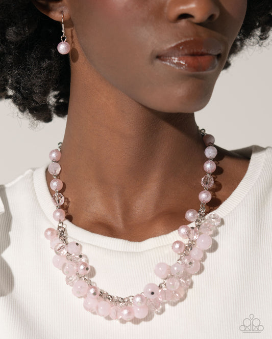 Pearl Pandora - pink - Paparazzi necklace