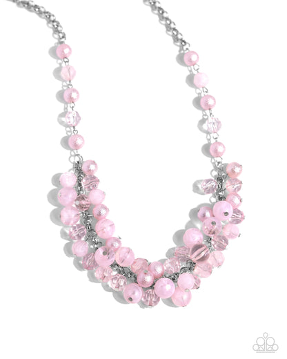 Pearl Pandora - pink - Paparazzi necklace