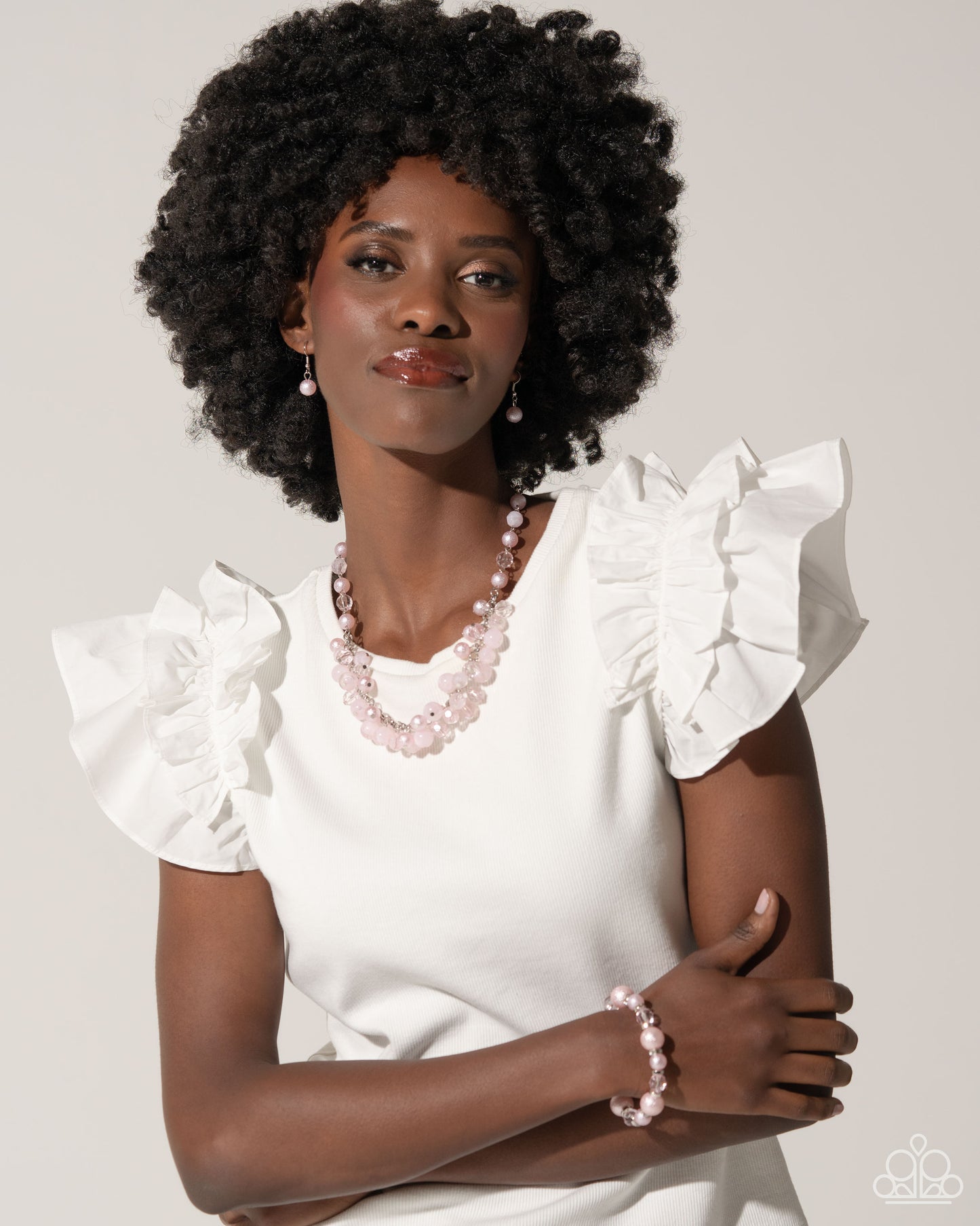 Pearl Pandora - pink - Paparazzi necklace