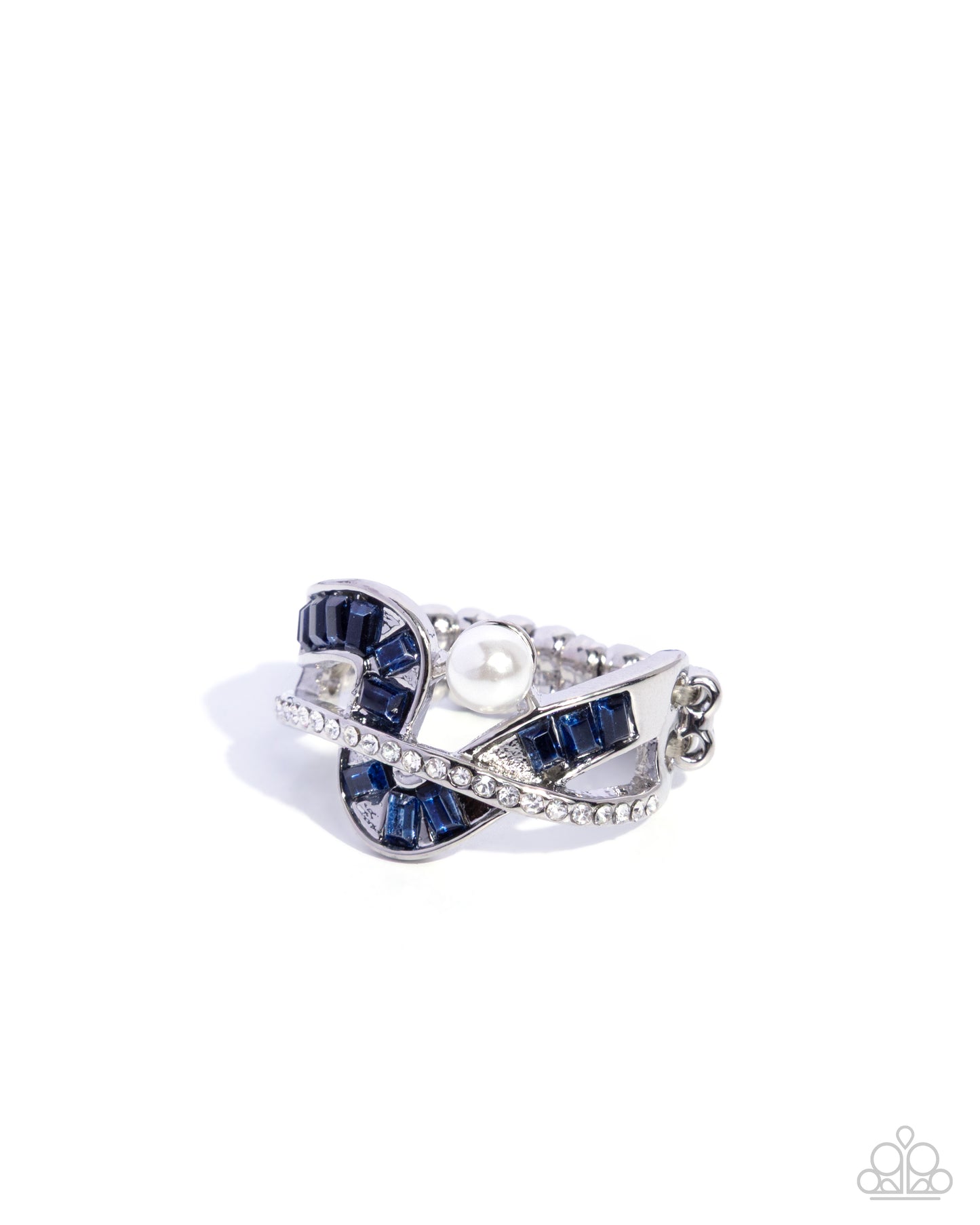 Pearl Polaroid - blue - Paparazzi ring
