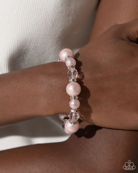 Pearl Protagonist - pink - Paparazzi bracelet