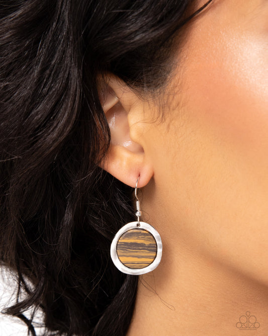Pendant Paradox - brown - Paparazzi earrings