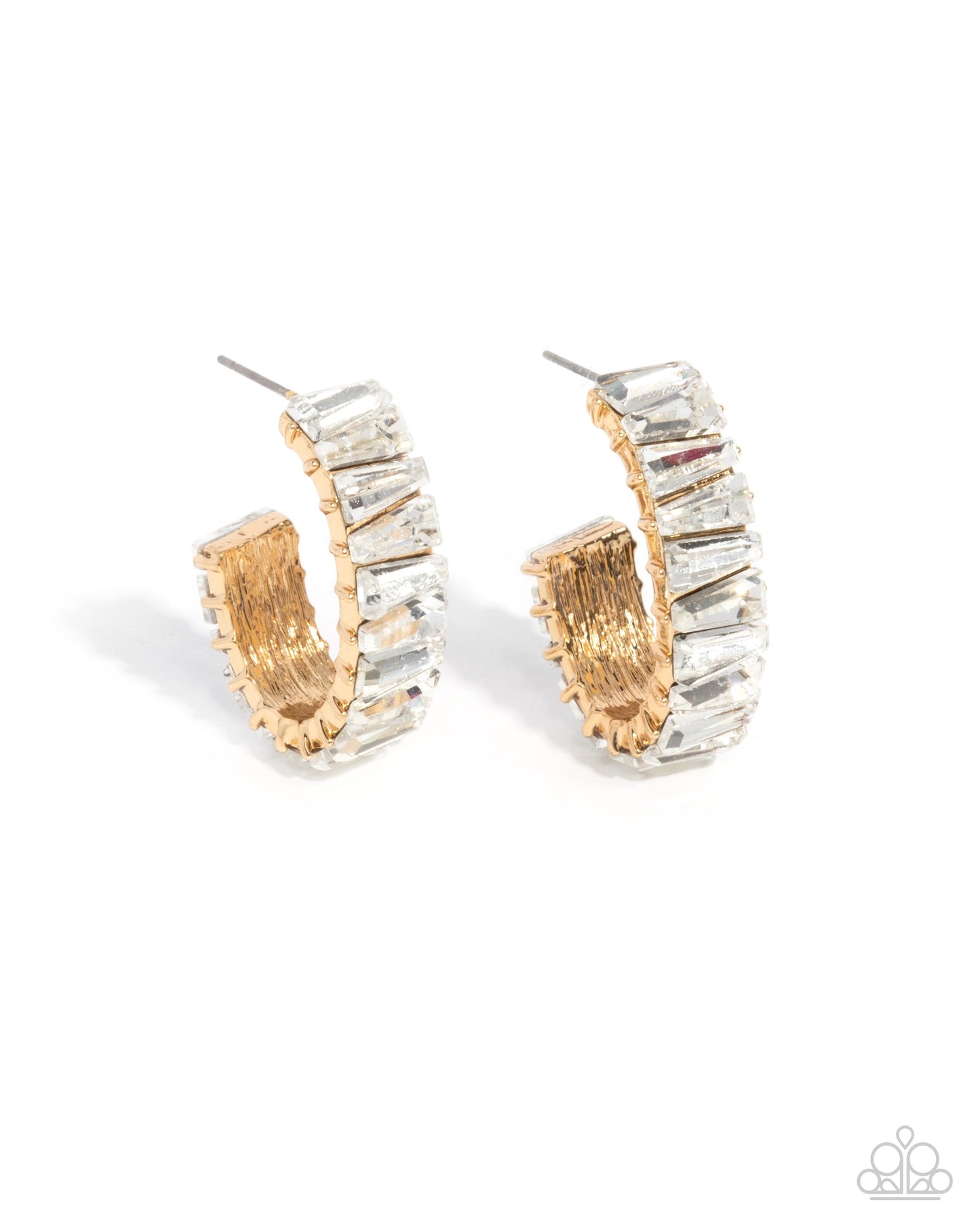 Permissible Pizzazz - gold - Paparazzi earrings