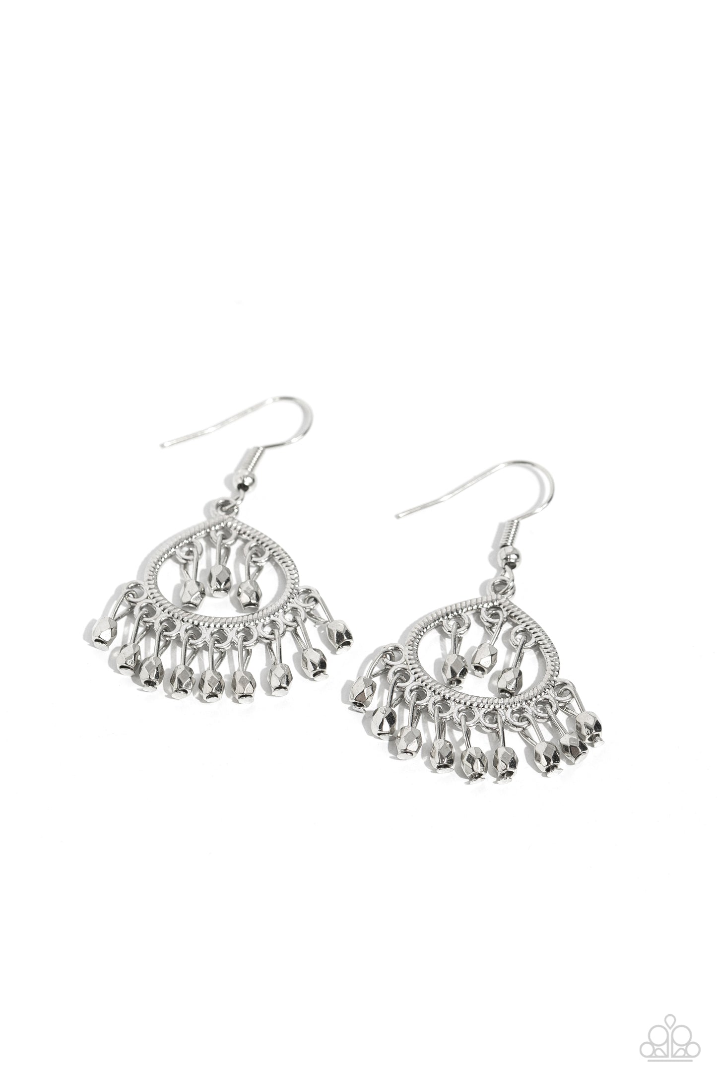 Persian Persuasion - silver - Paparazzi earrings